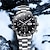 levne Mechanické hodinky-OLEVS Muži mechanické hodinky Módní Hodinky na běžné nošení Wristwatch Automatické natahování Věčný kalendář Kalendář Datum týden Ocel Hodinky