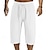 cheap Men&#039;s-Men&#039;s Matching Sets White Shirt Linen Shirt Beach Outfit Shorts Linen Shorts Sets Short Sleeve Stand Collar Daily Vacation Plain 2 Piece Cotton Blend Summer