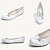 cheap Wedding Shoes-Women&#039;s Wedding Shoes Bridal Shoes Rhinestone Flat Heel Round Toe Elegant Satin Loafer Black White Light Pink