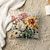Χαμηλού Κόστους στυλ λουλουδιών και φυτών-βελούδινο κάλυμμα μαξιλαριού φλοράλ σύνθεση τύπωμα απλό casual τετράγωνο κλασικό ριχτάρι μαξιλάρια κρεβάτι καναπές σαλονιού διακοσμητικό 16&quot;/18&quot;/20&quot;