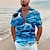 Недорогие Мужская гавайская рубашка-Муж. Рубашка Походная рубашка Графическая рубашка Рубашка Алоха Рыбки Подводный мир Отложной Морской синий Темно синий Тёмно-синий Синий Оранжевый 3D печать на открытом воздухе Для улицы