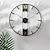 abordables Décorations murales-Grande horloge murale de luxe, design moderne, silencieuse, décoration de maison, montres en métal noir, décoration de salon