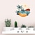 economico Adesivi murali-adesivi murali creativi per spiaggia al tramonto estivo, verde, gabbiani - adesivi rimovibili per soggiorno, cucina, camera da letto, bagno e toilette, che aggiungono un rinfrescante sfondo decorativo