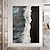levne Krajinomalby-oversize abstraktní nůž 3d malba vlnou ručně malovaná černá bílá mořská olejomalba domácí nástěnné umění ručně malovaná vlna malba pro obývací pokoj hotelová výzdoba umění