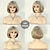 abordables peluca vieja-Pelucas cortas rubias para mujeres blancas, peluca rubia mixta con flequillo, pelucas rubias de aspecto natural en capas sintéticas con raíces oscuras para mujeres, peluca de anciana para uso diario