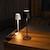 abordables Lámpara de mesa-Lámpara de mesa LED inalámbrica de aluminio con atenuación continua, batería recargable incorporada, lámpara de escritorio, lámpara de mesa para patio, lámpara de noche junto a la cama, luz ambiental