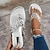 cheap Women&#039;s Slippers &amp; Flip-Flops-Women&#039;s Slippers Outdoor Slippers Daily Flat Heel Open Toe Casual Faux Leather Loafer Silver