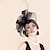 voordelige Hoeden &amp; Hoofdstukken-hoofdbanden fascinators hoeden tule sinamay bunkerhoed hoge hoed sluier hoed bruiloft tea party elegante bruiloft met strass strik hoofddeksel hoofddeksels