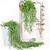 billige Kunstige planter-legg til et snev av rustikk sjarm til rommet ditt med denne store veggmonterte klokken og naturtro kunstgress - perfekt for å skape en rolig og naturlig atmosfære i hjemmet eller på kontoret