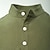 economico Casual da lavoro-Per uomo Camicia Camicia di lino Camicia bianca di cotone Camicia con colletto cinese Camicia con colletto alla coreana Camicia Estiva Semplice Spiaggia Vacanza Blu Verde militare Grigio Manica Corta