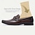 billiga Slip-ons och loafers till herrar-klassiska loafers i läder för män metallspänne