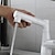 abordables Robinetteries de lavabo-Robinet lavabo - non tactile / Rotatif / Rétractable Plaqué Set de centre Mains libres un trouBath Taps