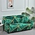Недорогие Накидка на диван-Чехол на диван с изумрудно-зеленым линейным стилем, полиэфирное волокно, прямоугольный суперэластичный чехол для дивана, устойчивый к шерсти домашних животных, можно стирать, для гостиной и домашнего
