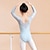 ieftine Ținute Dans Copii-Ținute de Dans Copii Balet Leotard / Onesie Eșarfe / Panglici Culoare Pură Șifonat Fete Performanță Antrenament Manșon Lung Înalt Amestec Bumbac
