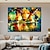 cheap Landscape Paintings-hand painted Mediterranean style oil painting wall painting pattle knife oil painting for Living Room Wall Art Balloons Artwork On Canvas Stretched Canvas Art Framed Wall Art Painting
