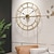 cheap Wall Accents-Iron Wall Clock for Living Room and Bedroom Unique Design Clock Best Gifting Option Best for Home &amp; Office Wall Clocks 60 cm