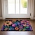 levne Doormaty-mexické lidové umění květiny rohožka protiskluzový koberec odolný proti oleji vnitřní venkovní rohož dekorace ložnice koupelna rohož vchod koberec rohožka