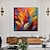 tanie Obrazy abstrakcyjne-Ręcznie robiony obraz olejny na płótnie dekoracja ścienna nowoczesny abstrakcyjny kolorowy pióro do wystroju domu walcowany bezramowy, nierozciągnięty obraz