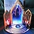 abordables Juguetes con luces-Stargate sujetalibros adornos lámparas de mesa regalos portal iluminado led sujetalibros puerta galaxia bidireccional