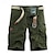 cheap Cargo Shorts-Men&#039;s Cargo Shorts Shorts Work Shorts Button Multi Pocket Plain Wearable Short Outdoor Daily Going out Fashion Classic Black Army Green