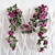 abordables Monsieur et Madame Mariage-fleurs simulées fleurs artificielles fleurs en soie vigne vignes climatisation conduites d&#039;eau arches de mariage décorations sinueuses rose vignes