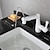 رخيصةأون حنفيات مغاسل الحمام-بالوعة الحمام الحنفية - قابل للتدوير / منسحب / كلاسيكي مطلي في وسط التعامل مع واحد ثقب واحدBath Taps