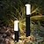 olcso Útvonal fény-kültéri polláros lámpa kültéri led ösvény lámpák 30/40/60/80cm alumínium antracit alaplámpa, modern design kerti lámpa, ip65 időjárásálló, kerti állólámpa, 3000 k meleg fehér