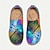 olcso Grafikus nyomtatott cipő-Női Tornacipők Lapos Slip-Ons Nyomtatási cipők Csúsztatható cipők Napi Utazás Festmény Rovar Lapos Szabadság Alkalmi Kényelmes Vászon Papucs Kék