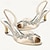 ieftine Pantofi de Mireasă-Pentru femei pantofi de nunta Bling Bling Pantofi Sandale de cristal Pantofi Spumante Pantofi de mireasa Piatră Semiprețioasă Toc Stilat Pantofi vârf deschis minimalism Satin Curea Gleznă Negru Alb