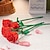cheap Statues-1pc Roses Building Blocks, Colorful Flower Toys, Decoration Bouquet, Gift, Assembly Building Blocks