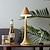 abordables Lámpara de mesa-Nueva lámpara de mesa led retro, barra táctil de imitación de madera, personalidad creativa, lámpara de mesa para restaurante y hotel