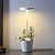 tanie Lampy stołowe-Bezprzewodowa lampa stołowa z koszem kwiatów 3-stopniowa jasność bezstopniowe przyciemnianie lampa stołowa zasilana akumulatorowo lampa biurkowa LED do restauracji/domu/patio