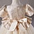 Χαμηλού Κόστους Φορέματα για πάρτι-Παιδιά Κοριτσίστικα Φόρεμα για πάρτυ Συμπαγές Χρώμα Κοντομάνικο Ειδική Περίσταση Πριγκίπισσα Πολυεστέρας Φόρεμα για πάρτυ Καλοκαίρι Άνοιξη 3-12 χρόνια Σαμπανιζέ