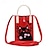 economico borsa per telefono universale-borsa a tracolla modello gatto mini borsa borsa a mano vintage lavorata a maglia di moda di vendita calda borse tote da donna in filo di cotone colorato