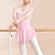 preiswerte Kindertanzkleidung-Tanzkleidung für Kinder Ballett Kleid Rüschen Pure Farbe Farbaufsatz Mädchen Leistung Ausbildung Kurzarm Hoch Baumwollmischung