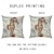 cheap Animal Style-6PCS Marine Life Double Side Cushion Cover 6PC Linen Soft Decorative Square Throw Pillow Cover Cushion Case Pillowcase for Sofa Bedroom Superior Quality Machine Washable