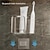 abordables Accessoires pour salle de bains-Étagère porte-gobelet pour brosse à dents – Organisateur de salle de bain luxueux sans perçage pour brosses à dents, gobelets de rinçage et rangement de dentifrice