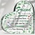 billiga Statyer-akrylplakett hjärtformad grönt blad stil vänskapsvälsignelse akrylplakett med uppskattning citat tack presenter till vän eukalyptus vänskap pappersvikt födelsedagspresent till vän