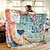 cheap Blankets &amp; Throws-1pc Floral Stitching Art Blanket Warm and Comfortable Suitable for Camping Bedroom Travel