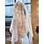 ieftine Voal de Nuntă-Un nivel Inspirat de epocă Voal de Nuntă Voaluri Lungi Până la Cot cu Broderie 55.12 în (140cm) Dantelă