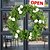 cheap St. Patrick&#039;s Day Party Decorations-Artificial Flower Wreath - Add a Touch of American Style to Your St. Patrick&#039;s Day Decor with This Beautiful Wreath Door Hanging. Featuring Lifelike Shamrock Flowers, It&#039;s Perfect for Welcoming Guests and Adding Festive Cheer to Your Home