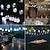 billige Solstreng lys-udendørs solcellelys, 10m 50led vandtætte juleeventyrlys med 8 tilstande, krystalkugledesign til jul, have, græsplæne, veranda, havepavillon &amp;amp; bistro indretning