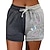 billige Shorts til kvinner-Dame Løstsittende shorts Trykt mønster Mellomhøyt liv Kort Svart Grå Vår sommer