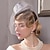 cheap Party Hats-Headbands Hats Headwear Tulle Nonwoven Bowler / Cloche Hat Saucer Hat Top Hat Wedding Tea Party Elegant British With Face Veil Headpiece Headwear