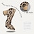 cheap Women&#039;s Casual shoes-Women&#039;s Heels Plus Size Flyknit Shoes Outdoor Office Daily Leopard Chunky Heel Pointed Toe Fashion Classic Comfort Walking Knit Loafer Almond Leopard Black / Beige