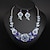 cheap Jewelry Sets-Jewelry Set 3pcs Rhinestone Alloy Earrings Necklace Women&#039;s Elegant Vintage Stylish Geometrical Geometric Jewelry Set For Wedding Party Wedding Guest