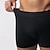cheap Multipack-Multi Packs 6pcs Men&#039;s 6 black Underwear Shorts Biker Shorts Elastic Waist Plain Outdoor Daily 95% Cotton All Seasons