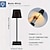 Недорогие Настольные лампы-Перезаряжаемая светодиодная беспроводная настольная лампа, 3 цвета, меняющая USB светодиодный настольный светильник для ресторана, бара, прикроватная лампа, декор
