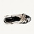 cheap Wedding Shoes-Women&#039;s Wedding Shoes Sandals Party Rhinestone Round Toe Elegant Vintage Microbial Leather Ankle Strap Black Red Purple