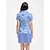 economico Collezione di stilisti-Per donna POLO Blu Manica corta Superiore Abbigliamento da golf da donna Abbigliamento Abiti Abbigliamento